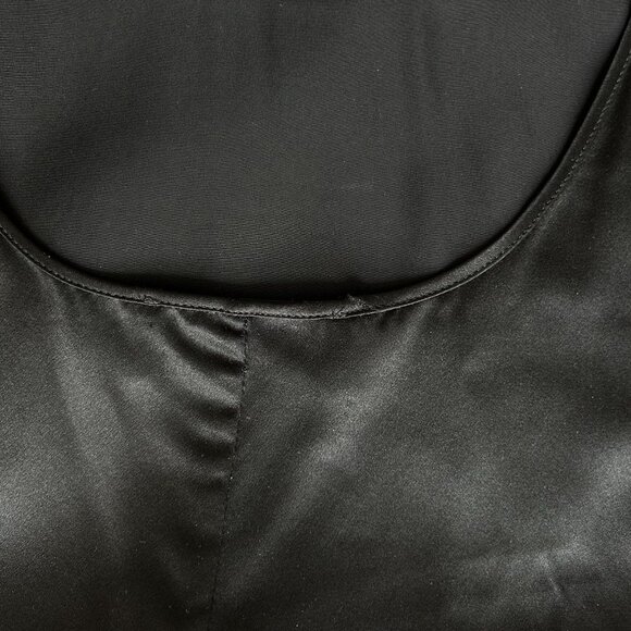 Le Merceau Open-Back Black Silk Slip Mini Dress XS/S - Picture 8 of 8